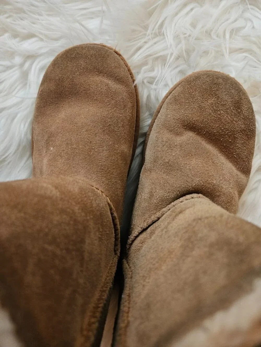 UGG Bailey Bow II Kids Little Girl Space Planet Chestnut Suede Leather Boots 2